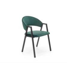 Стул HALMAR K473 темно-зеленый/черный