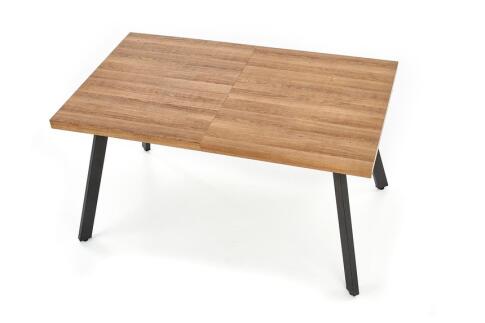 Стол обеденный HALMAR BERLIN орех/черный 160-220/85