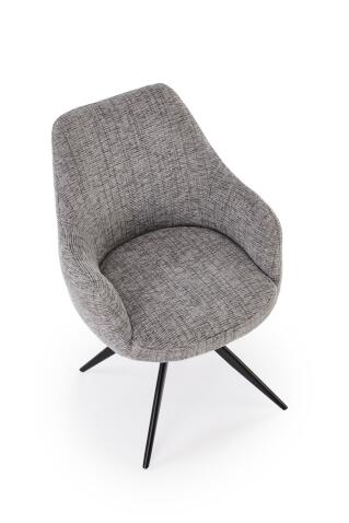 Стул HALMAR K564 серый/черный, поворотный