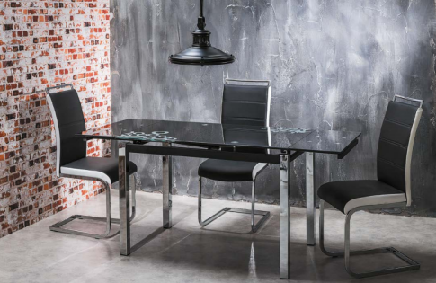 Стул SIGNAL H441 черный/хром