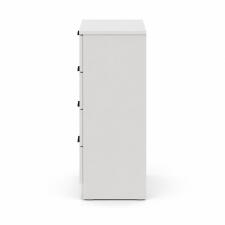 Комод NN Мебель (МС Эккервуд К) Белый EW/Белый матовый МР, 4 ящика, МДФ