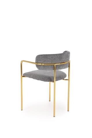 Стул HALMAR K537 серый/золотой