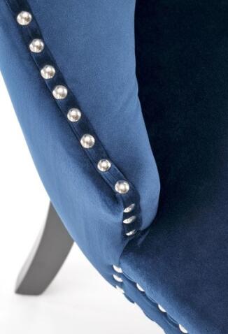 Стул HALMAR MIYA темно-синий/черный