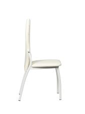 Стул ВВР Прага белый/белый, экокожа