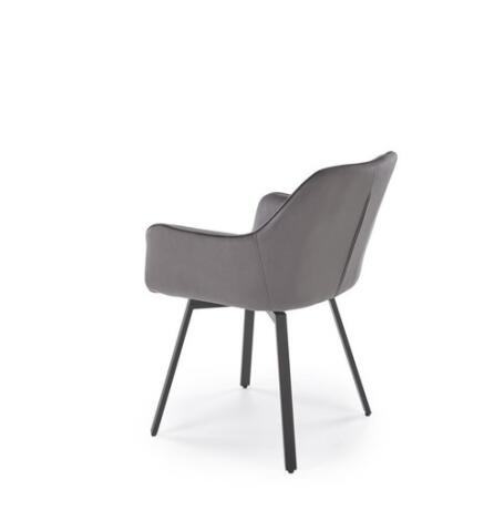 Стул HALMAR K588 серый/черный