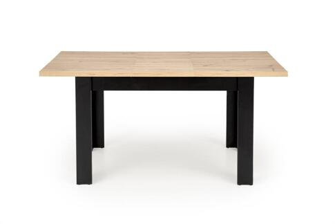 Стол обеденный HALMAR BAGIO дуб артизан/черный 120-160/80