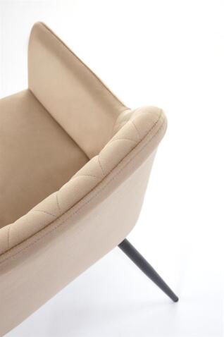 Стул HALMAR K558 бежевый/черный