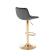 Стул барный HALMAR H120 темно-серый/золотой