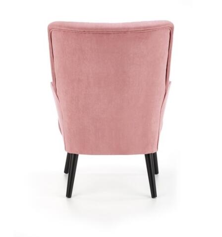 Кресло HALMAR DELGADO розовый/черный