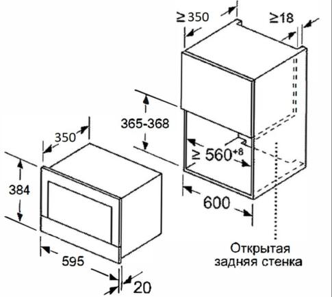 Микроволновая печь MEFERI MMO6025BG ULTRA