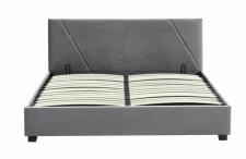 Кровать SIGNAL COLUMBIA Velvet tap. 192 серый, 160/200