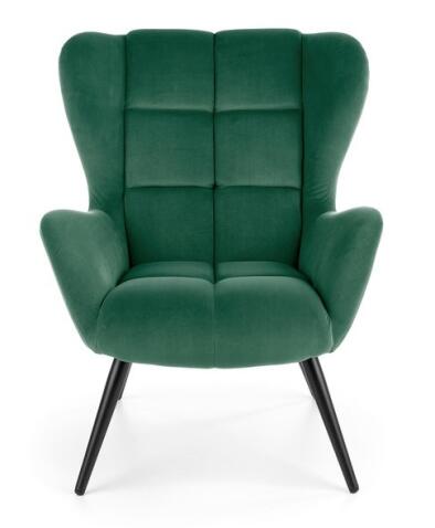 Кресло HALMAR TYRION темно-зеленый/черный