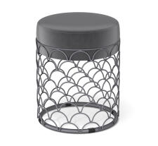 Банкетка Sheffilton SHT-B13 угольно-серый/графит муар