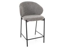 Стул барный SIGNAL KIOTO H-2 t.254 серый/черный