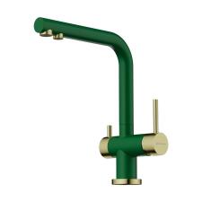 Смеситель для кухни Omoikiri Nagano RG LG royal green/светлое золото