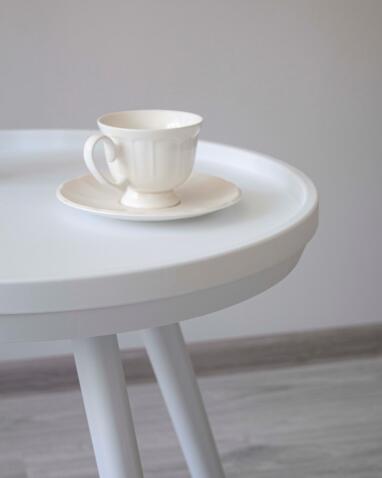 Стол журнальный Sheffilton SHT-CT84 артикул HXT-8871-1H белый