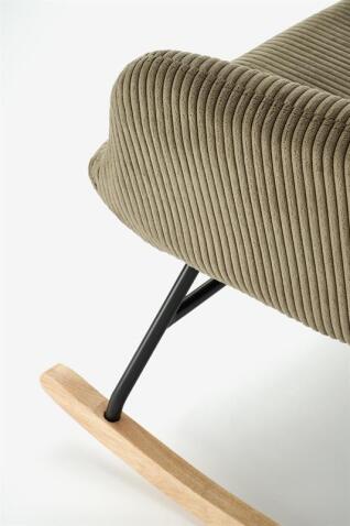 Кресло-качалка HALMAR BELMIRO оливковый