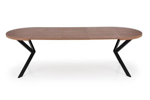 Стол обеденный HALMAR PERONI орех/черный 100-250/100