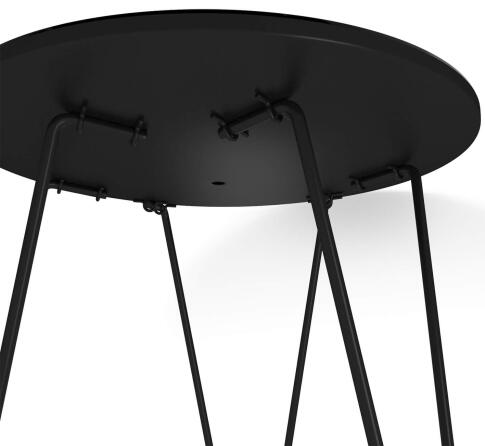 Стол журнальный Sheffilton SHT-CT27 амарантовый/черный муар