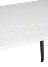 Стол ВВР Пластиковый Мрамор марквина белый/белый/черный профиль 110/70