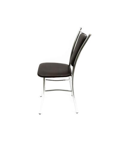 Стул ВВР Марсель шоколад/хром, экокожа