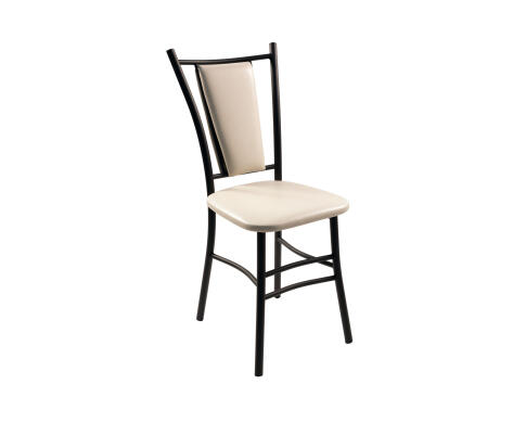 Стул ВВР Марсель Ваниль/черный, экокожа