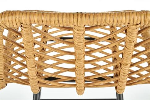 Стул барный HALMAR H97 натуральный/черный