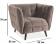 Кресло SIGNAL CASTELLO 1 Velvet Bluvel 28 бежевый/венге