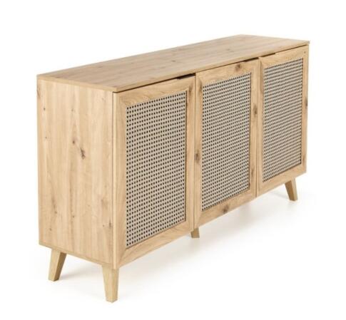 Комод HALMAR BORNEO KM-1 дуб артизан/черный