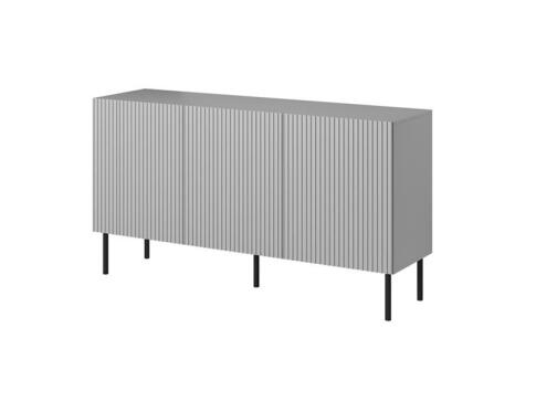 Комод HALMAR ASENSIO KM-1 светло-серый/черный