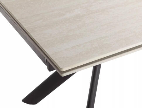 Стол обеденный SIGNAL NORTON травертин/черный 160-240/90