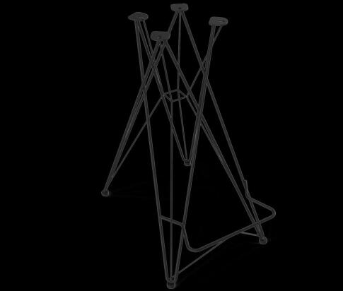 Каркас барного стула Sheffilton SHT-S66 артикул КС-66 черный муар Каркас барного стула Sheffilton SHT-S66 артикул КС-66 черный муар