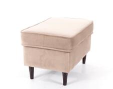 Пуф SIGNAL RON Velvet Bluvel 40 темно-бежевый/венге (P)