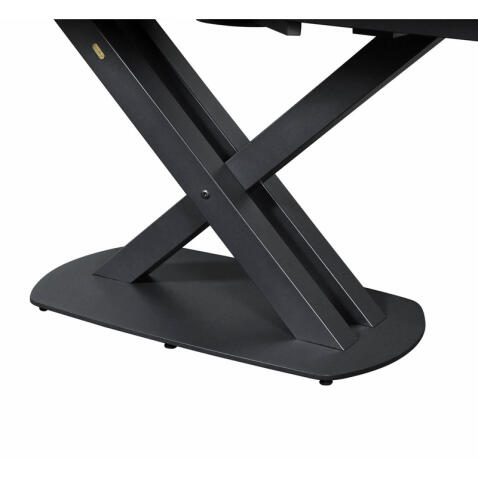 Стол Sheffilton SHT-T75 белый мрамор/черный