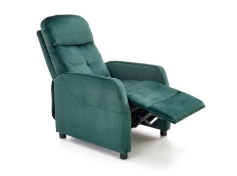 Кресло HALMAR FELIPE 2 раскладное, темно-зеленый/венге