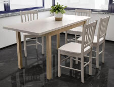 Стол обеденный SIGNAL ADAM кашемир/дуб кремона 90-125/65