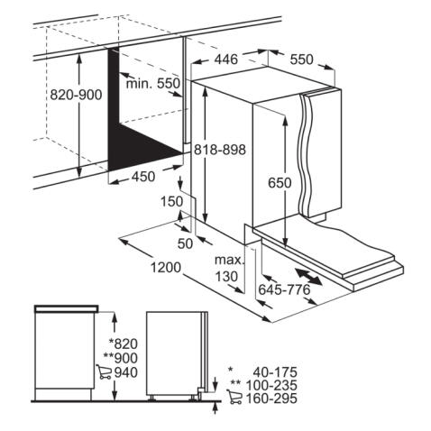Посудомоечная машина встраиваемая ELECTROLUX KEAC3200L