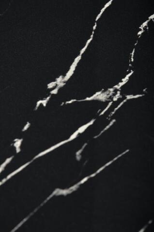 Стол обеденный HALMAR MOLINA черный мрамор/черный/золотой 59