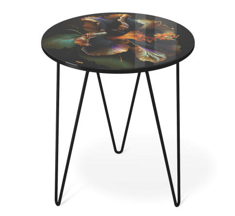 Стол журнальный Sheffilton SHT-CT27 ночной цветок/черный муар