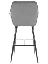 Стул барный SIGNAL CHERRY H-1 Velvet Bluvel 14 серый/черный Стул барный SIGNAL CHERRY H-1 Velvet Bluvel 14 серый/черный