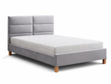 Кровать SIGNAL SIERRA Velvet Bluvel 03 светло-серый/дуб 120/200
