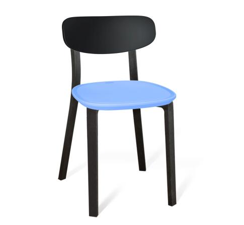 Стул Sheffilton SHT-S85-2 черный/голубой/черный муар Стул Sheffilton SHT-S85-2 черный/голубой/черный муар