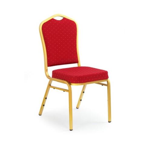 Стул HALMAR K66  желтый/бордовый