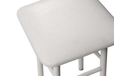 Табурет ВВР Классик белый Крокодил/белый, экокожа