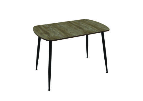 Стол ВВР Пластиковый 110/70 Сосна Пандероса/Конус Черный Стол ВВР Пластиковый 110/70 Сосна Пандероса/Конус Черный