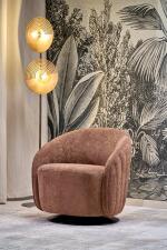 Кресло HALMAR BASILIO коричневый/черный