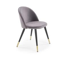 Стул HALMAR K315 серый/черный/золотой
