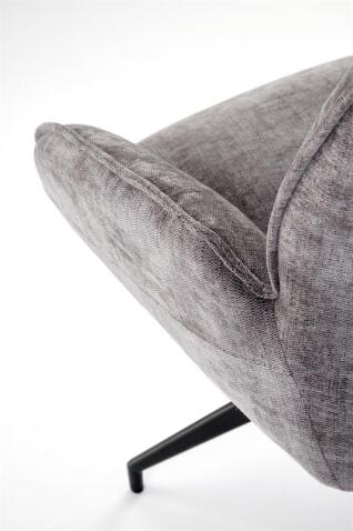 Стул HALMAR K553 серый/черный, поворотный