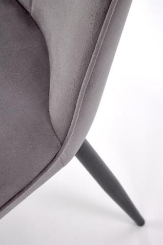 Стул HALMAR K539 серый/черный