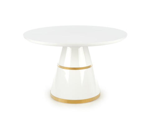 Стол обеденный HALMAR VEGAS белый/золотой 120